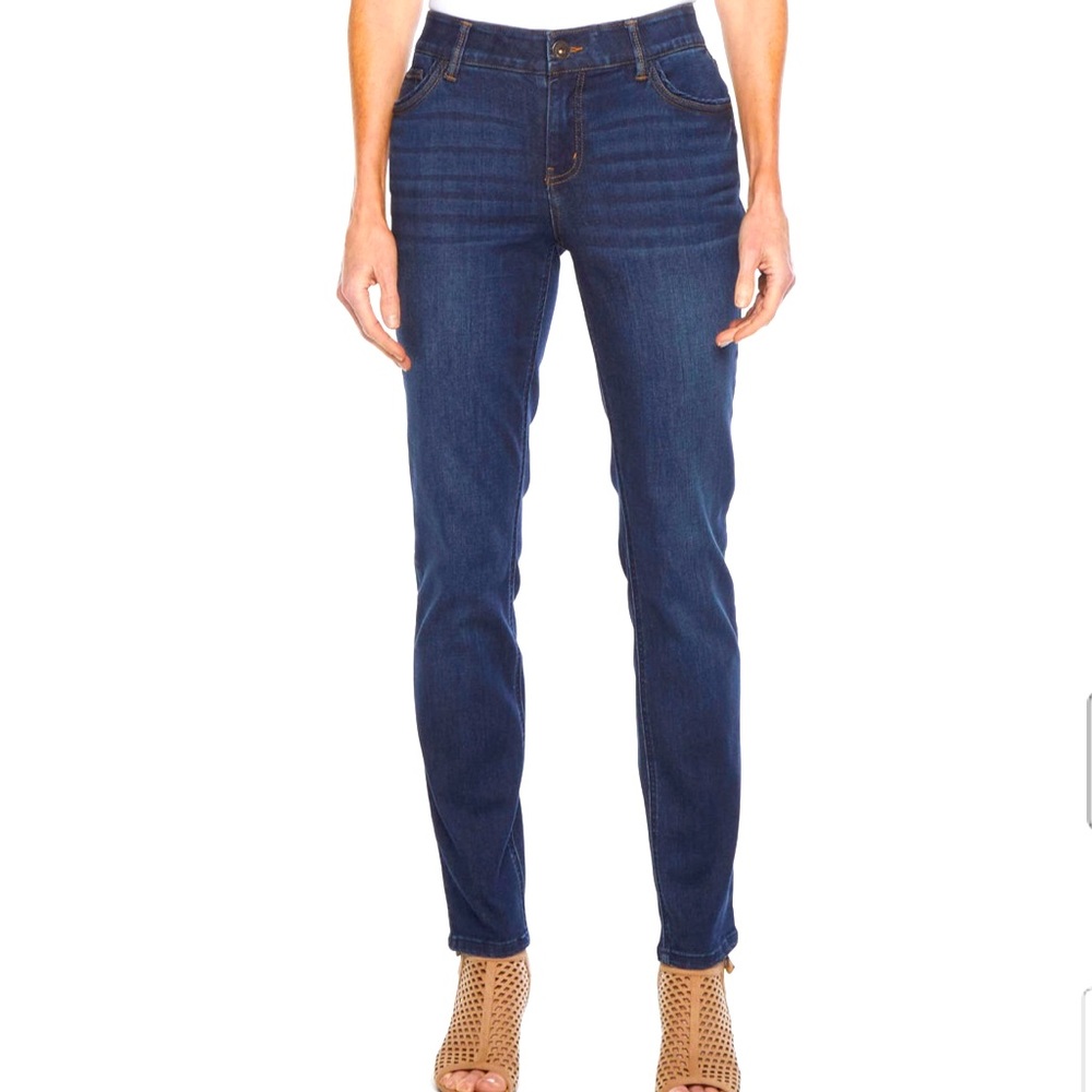 Liz Claiborne Women’s Blue Mid Rise Classic Skinny Jean